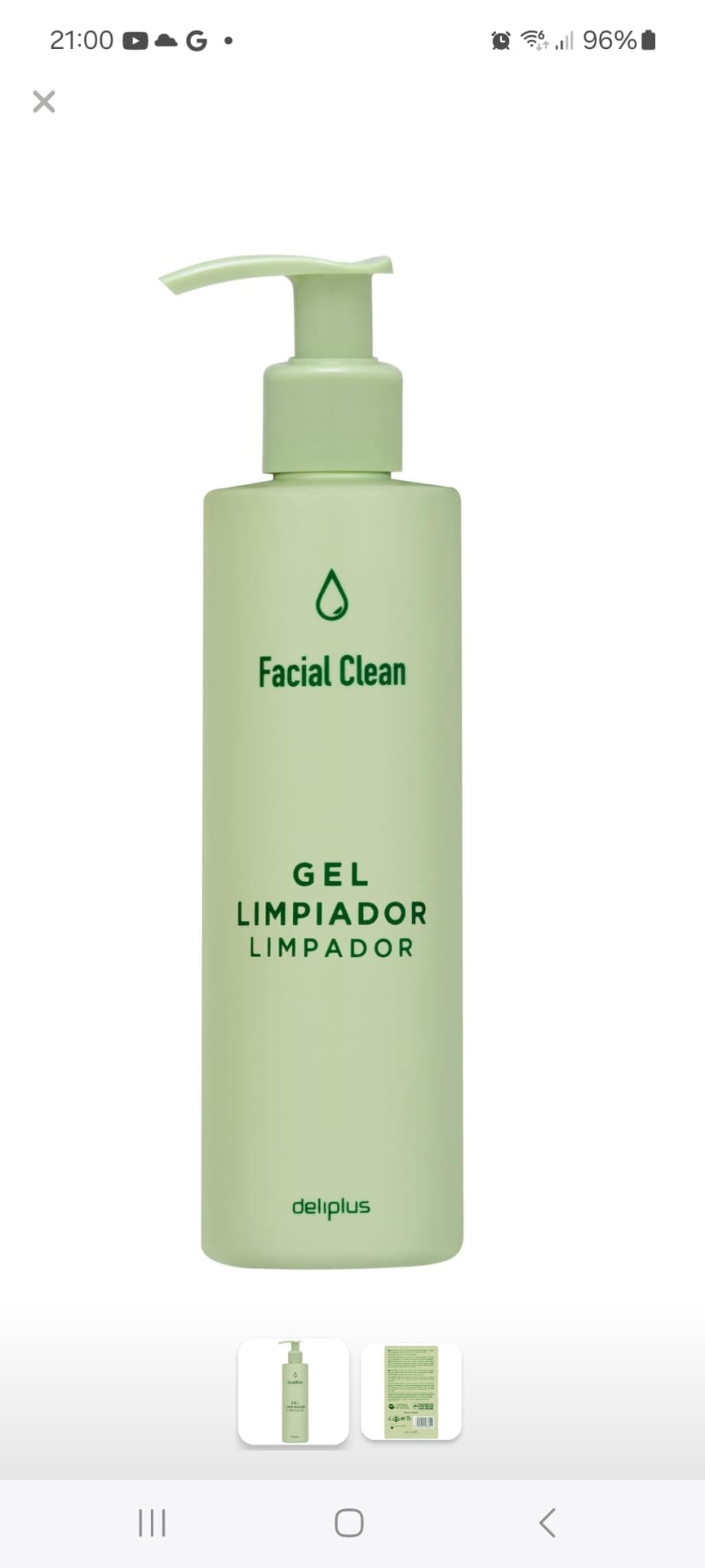 Facial clean gel limpiador