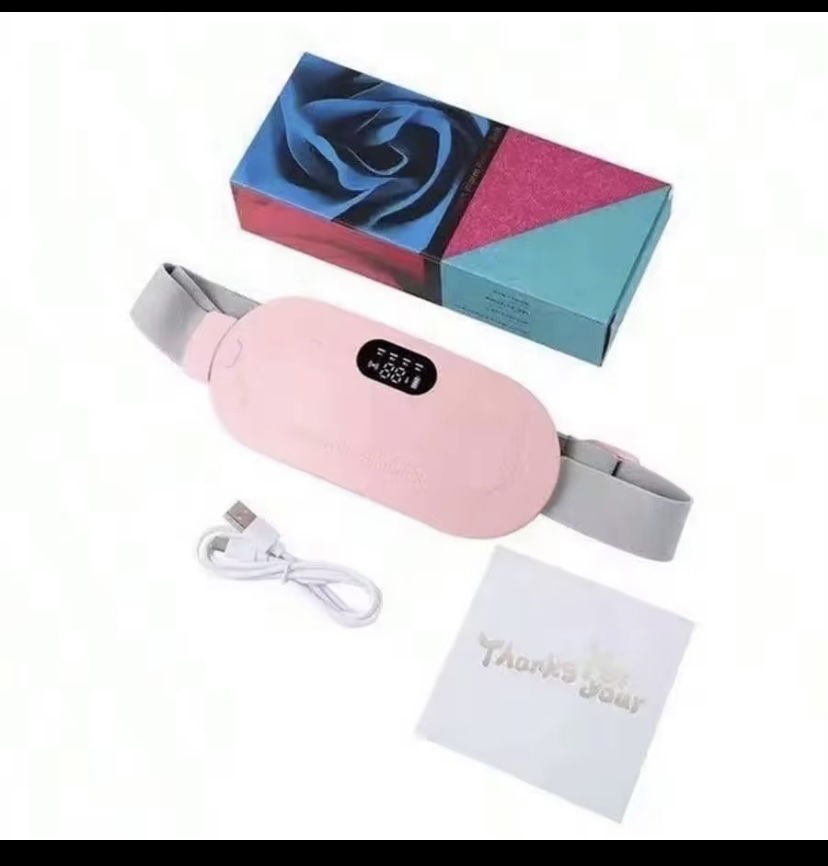 Ceinture chauffante menstruelle rechargeable USB-Rose